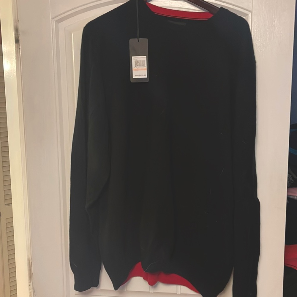 UA black label men’s gold sweater size 3xl $500 retail